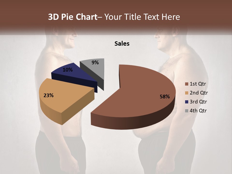 Man Lose Weight Adult PowerPoint Template