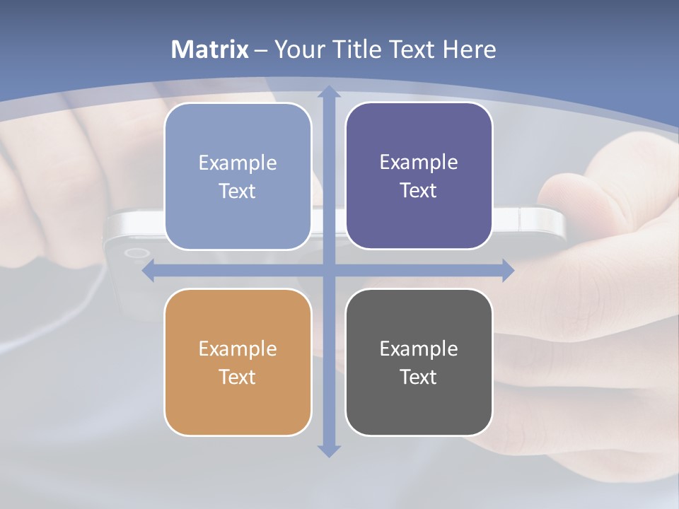 Businessman Phone Modern PowerPoint Template