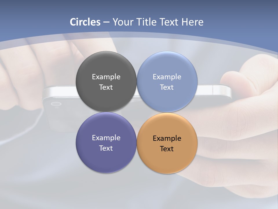 Businessman Phone Modern PowerPoint Template