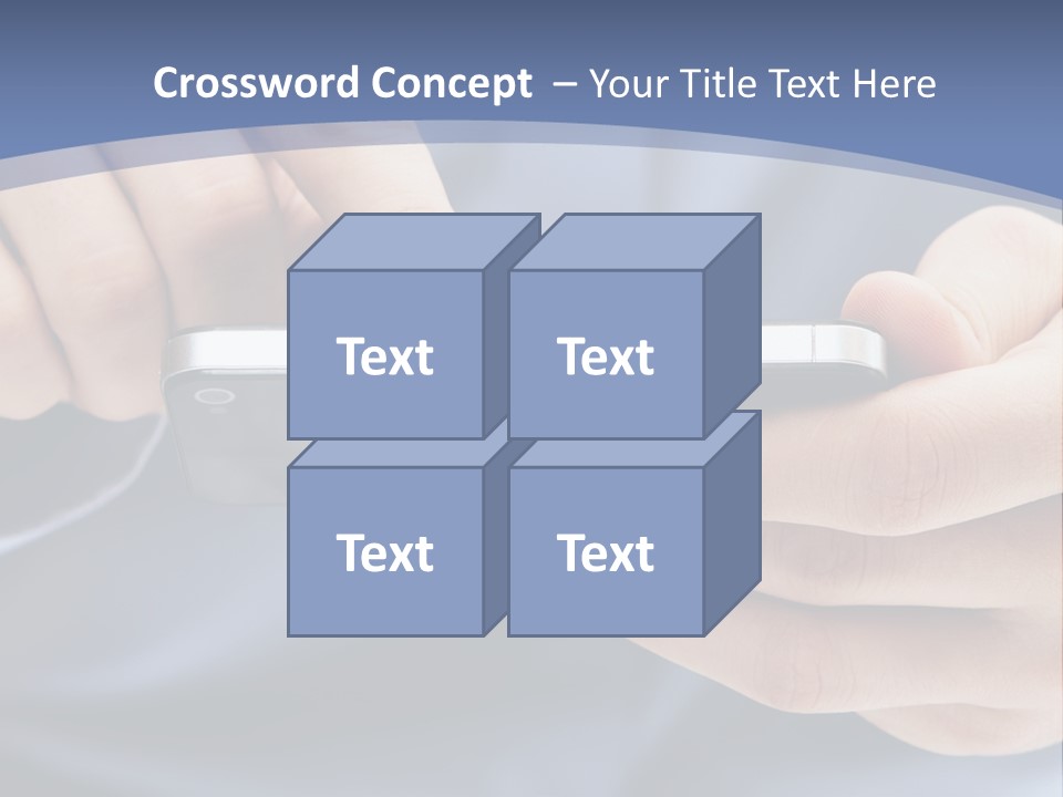 Businessman Phone Modern PowerPoint Template