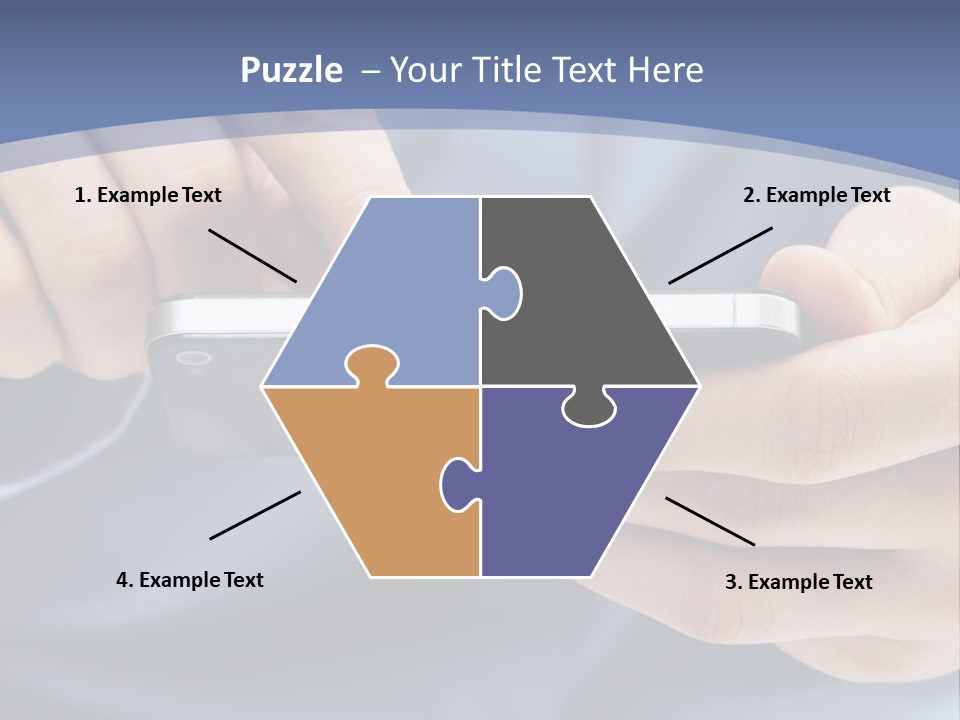 Businessman Phone Modern PowerPoint Template