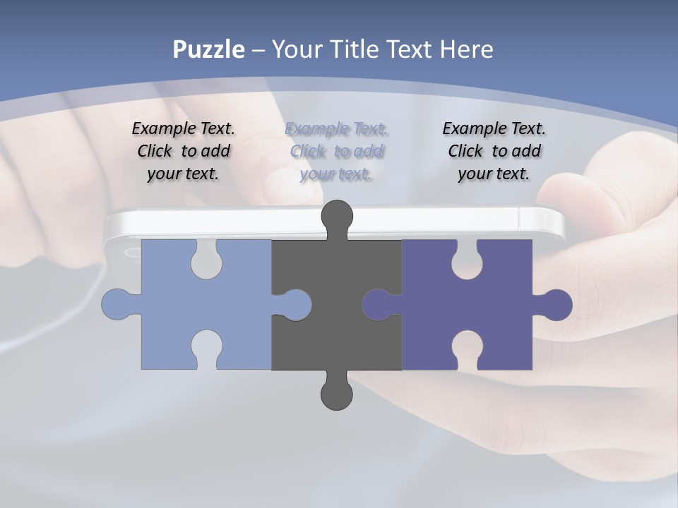 Businessman Phone Modern PowerPoint Template