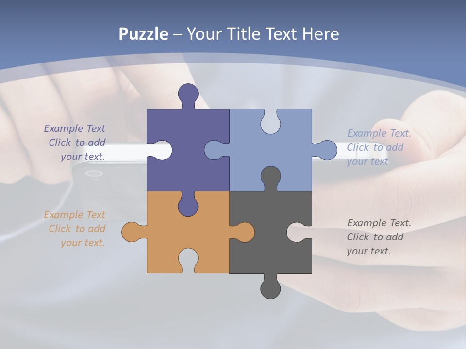 Businessman Phone Modern PowerPoint Template