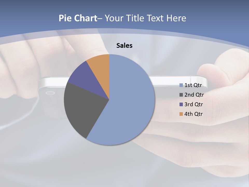 Businessman Phone Modern PowerPoint Template