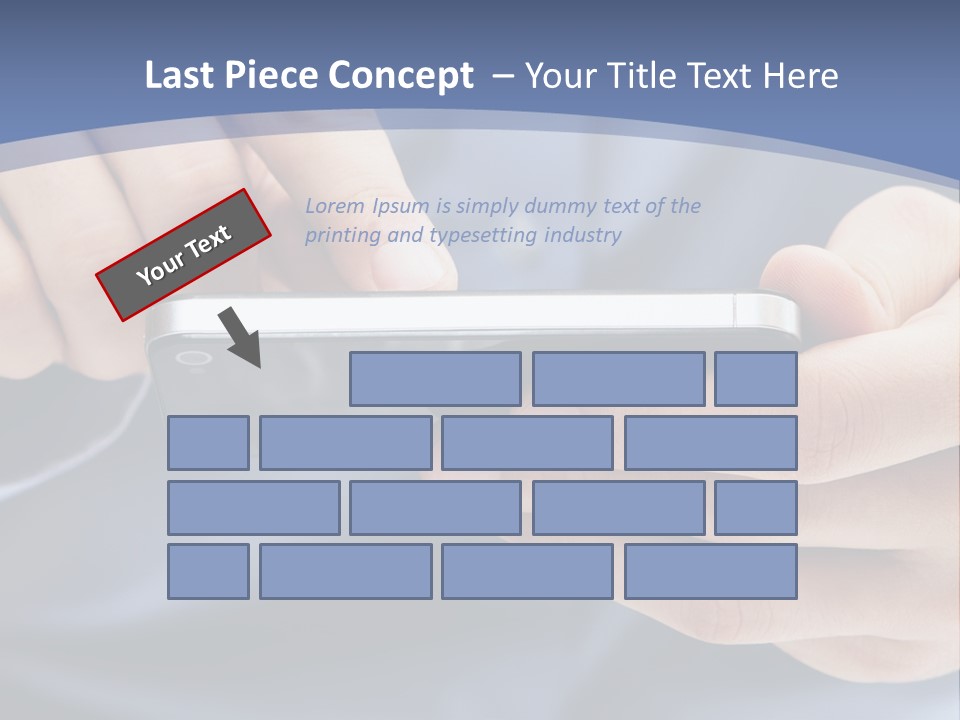 Businessman Phone Modern PowerPoint Template