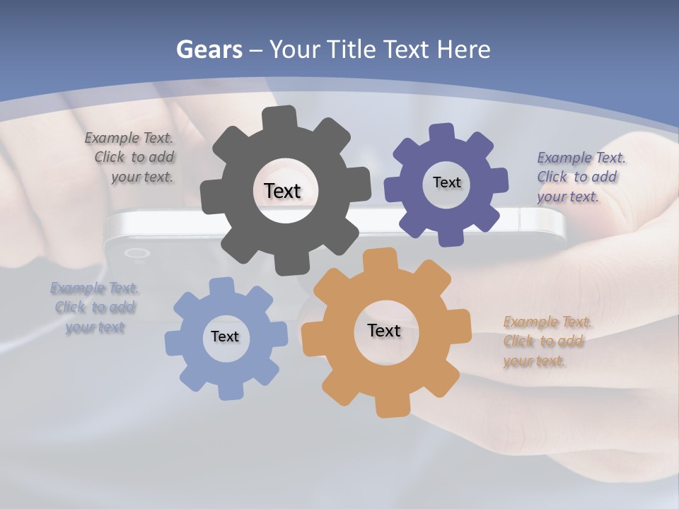 Businessman Phone Modern PowerPoint Template