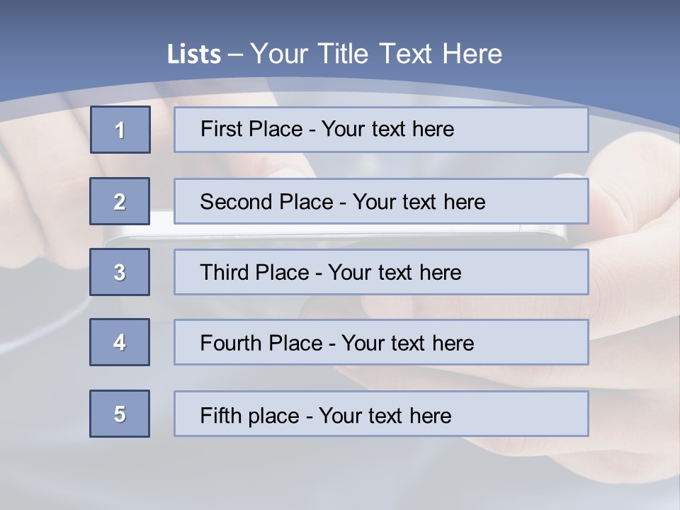Businessman Phone Modern PowerPoint Template
