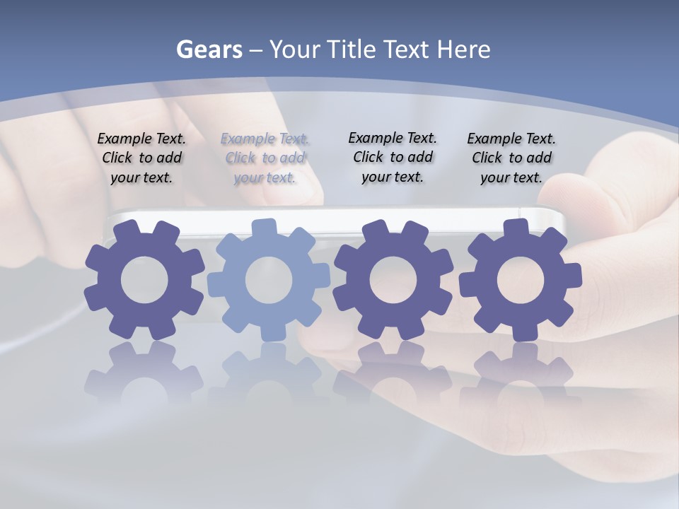 Businessman Phone Modern PowerPoint Template