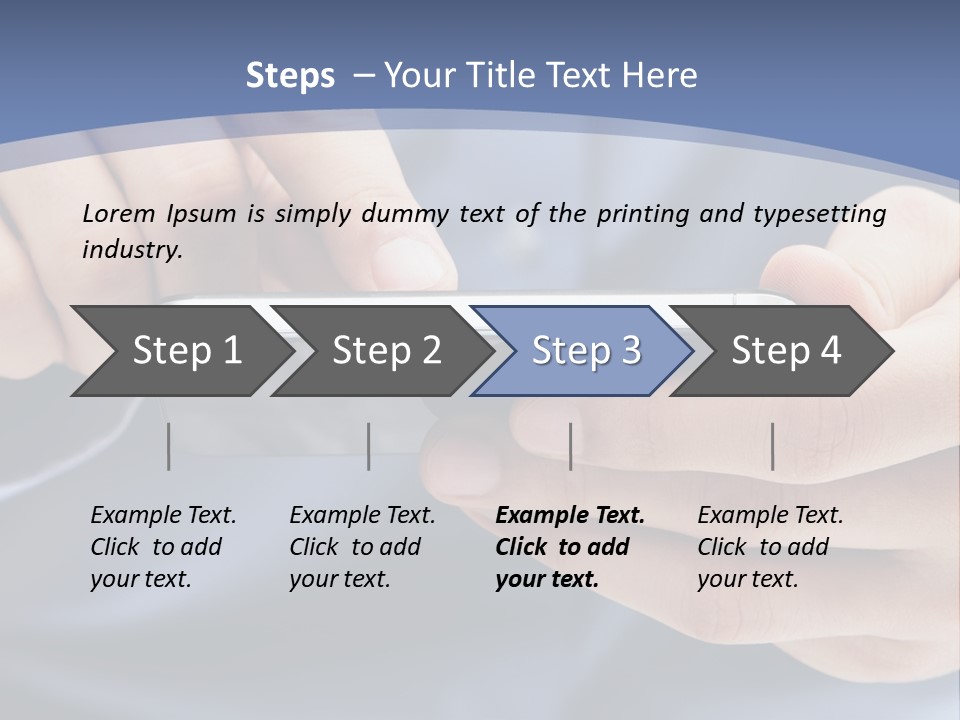 Businessman Phone Modern PowerPoint Template