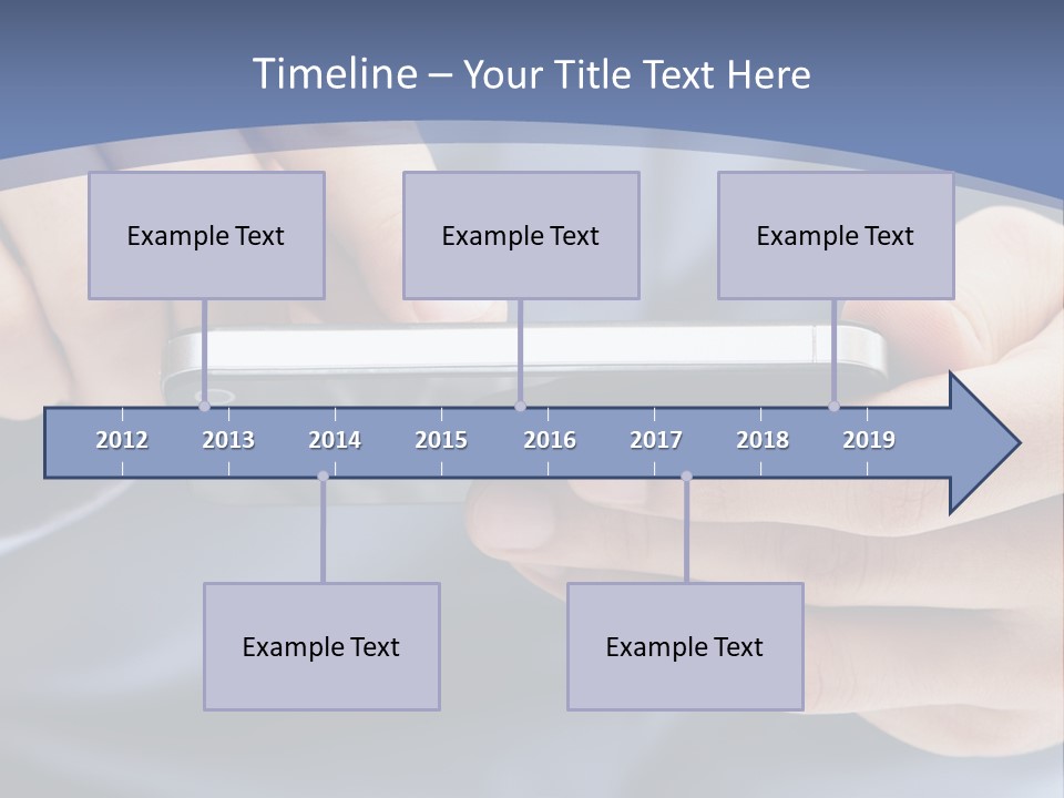 Businessman Phone Modern PowerPoint Template