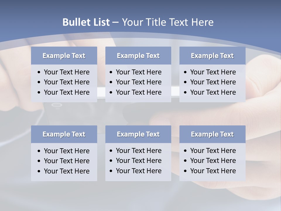 Businessman Phone Modern PowerPoint Template