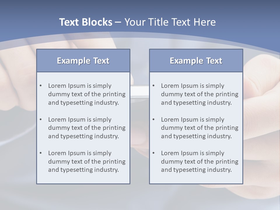 Businessman Phone Modern PowerPoint Template