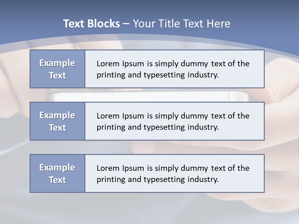 Businessman Phone Modern PowerPoint Template