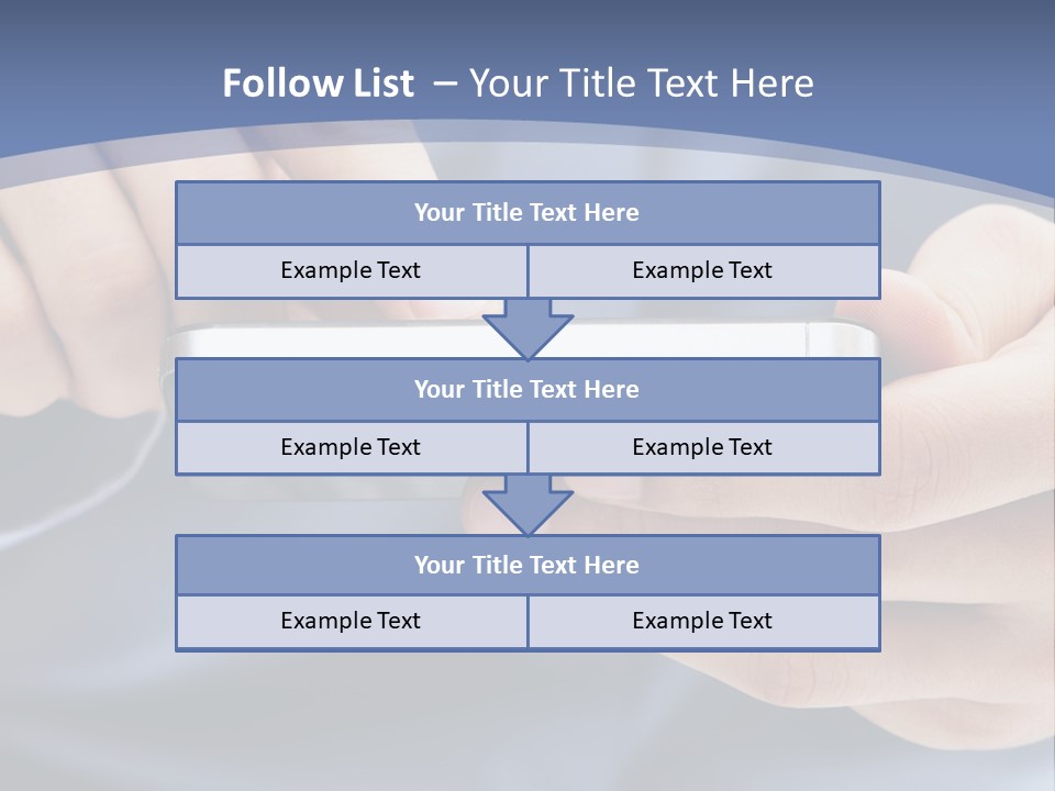 Businessman Phone Modern PowerPoint Template