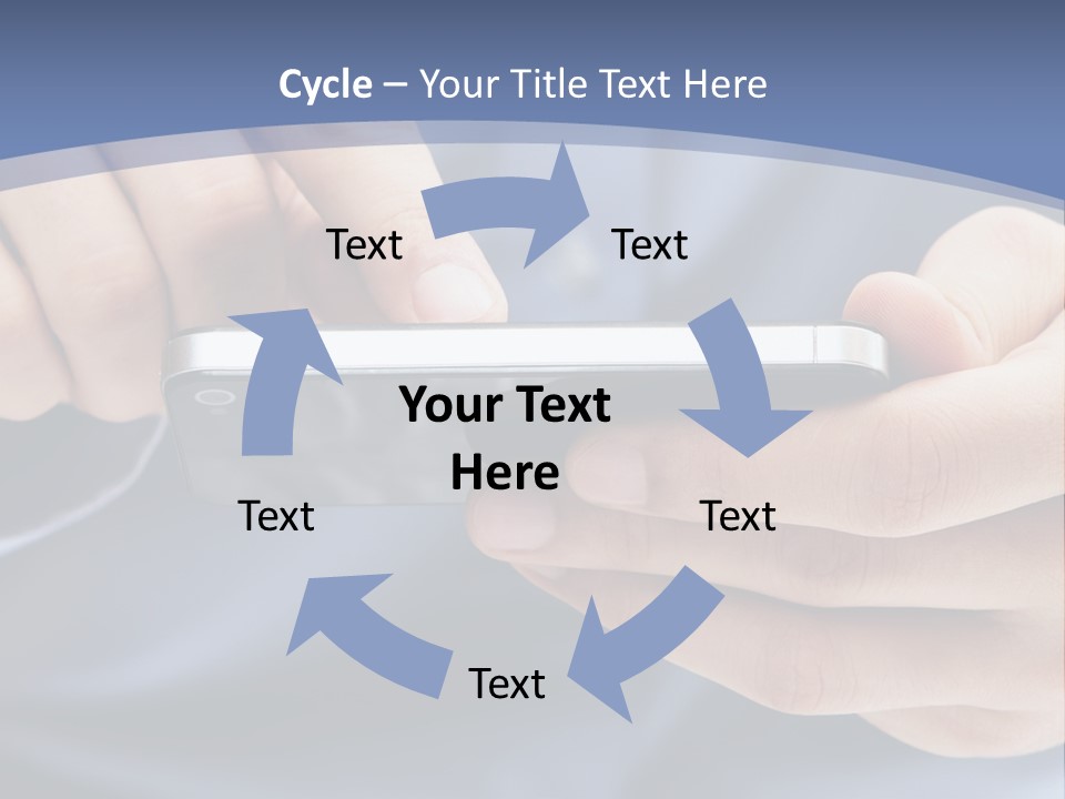 Businessman Phone Modern PowerPoint Template