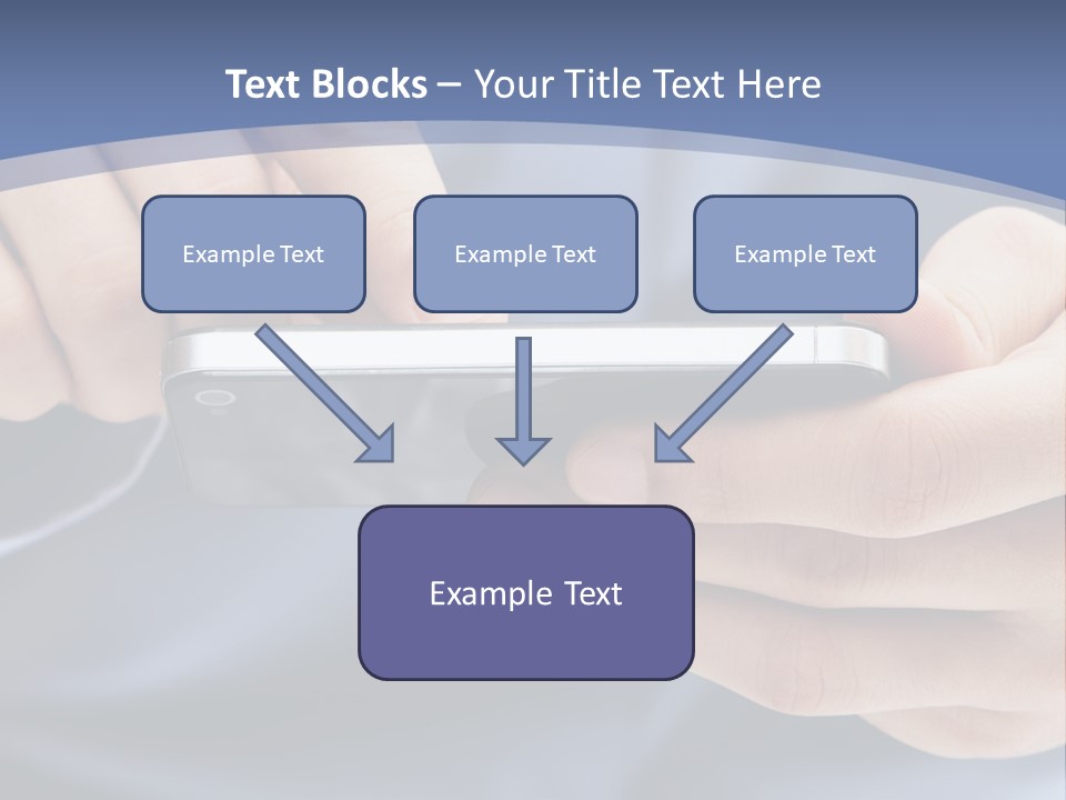 Businessman Phone Modern PowerPoint Template