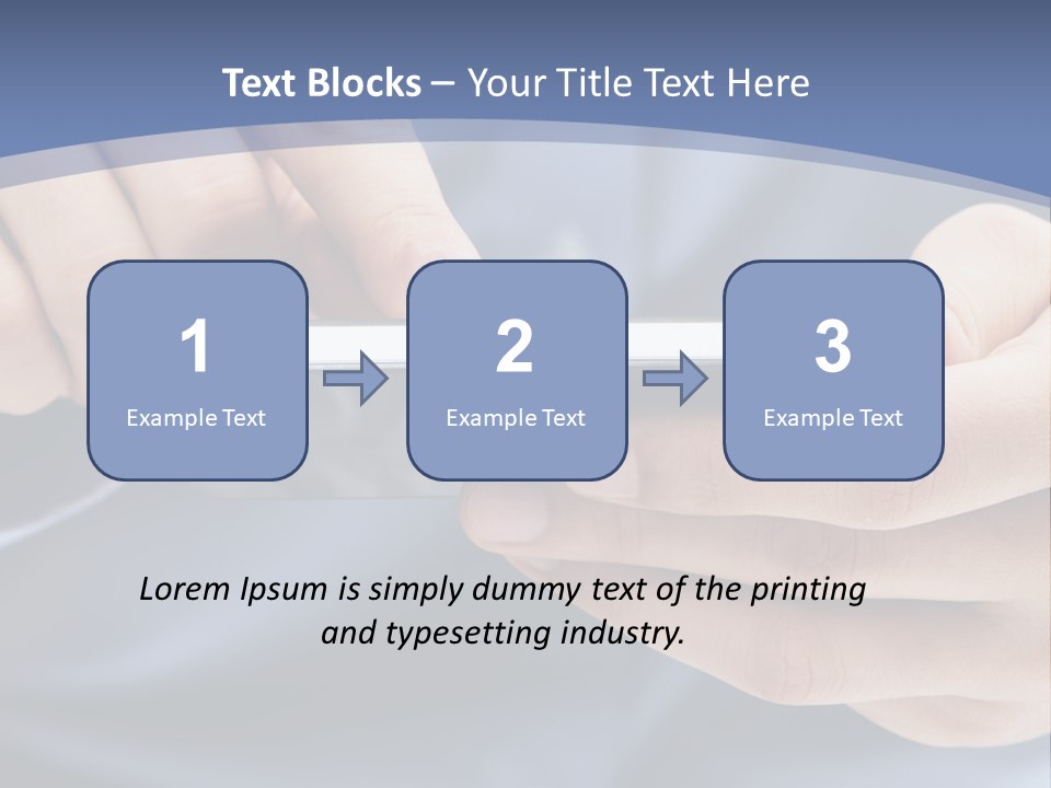 Businessman Phone Modern PowerPoint Template