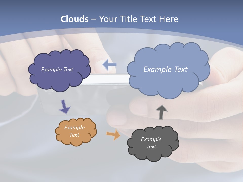 Businessman Phone Modern PowerPoint Template