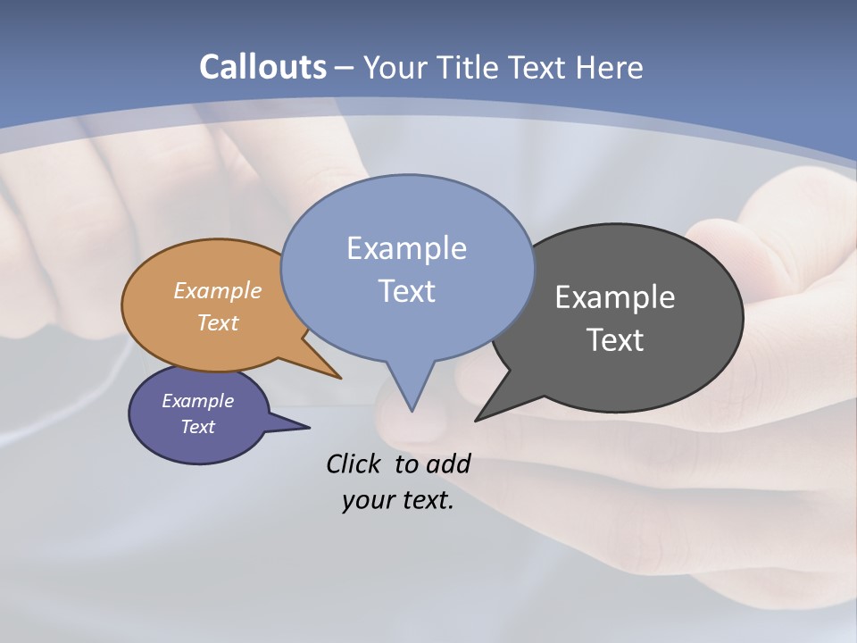 Businessman Phone Modern PowerPoint Template