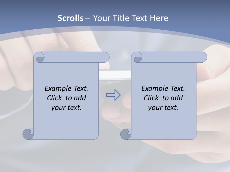 Businessman Phone Modern PowerPoint Template