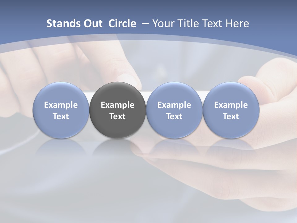 Businessman Phone Modern PowerPoint Template