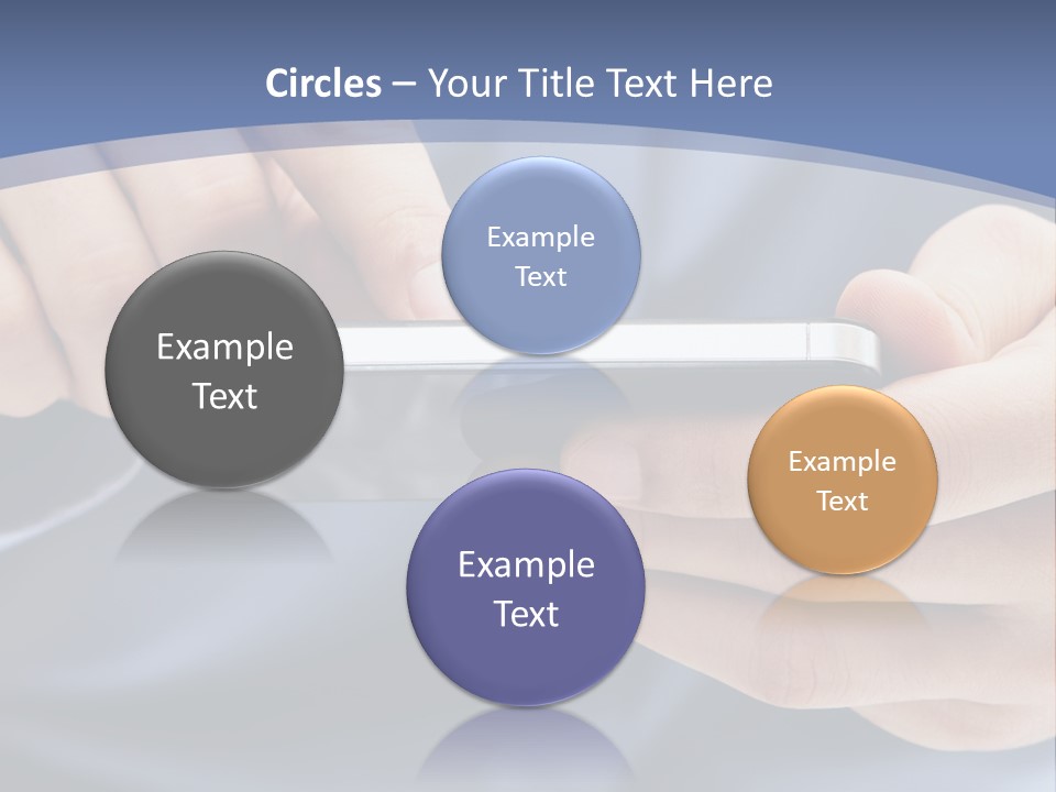 Businessman Phone Modern PowerPoint Template