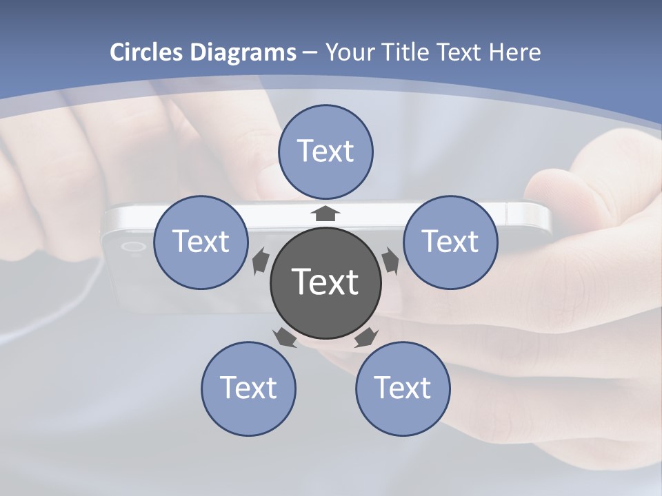 Businessman Phone Modern PowerPoint Template