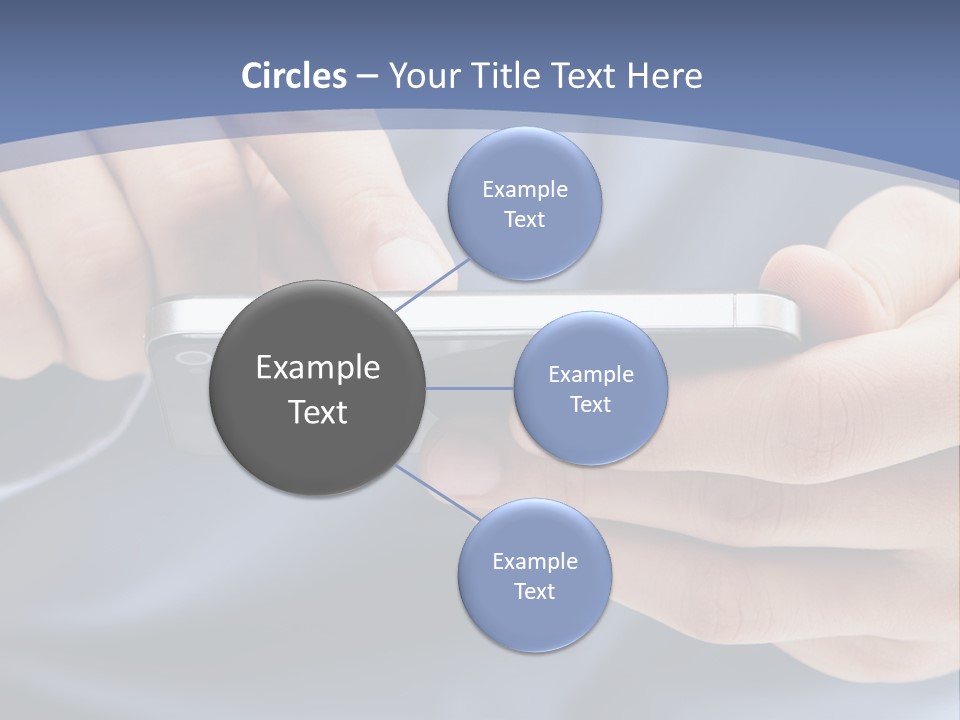 Businessman Phone Modern PowerPoint Template