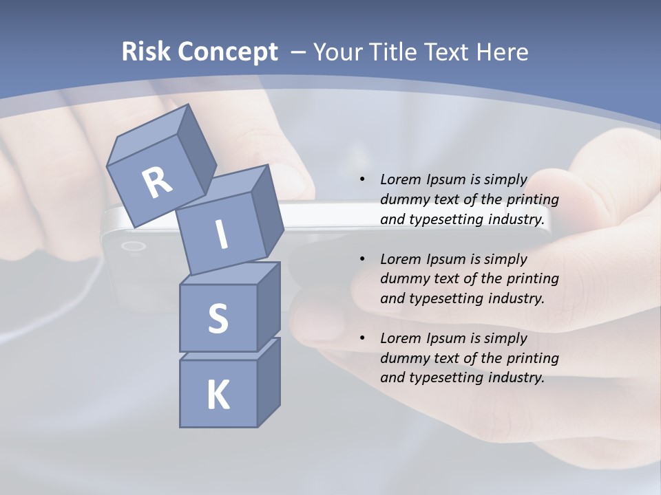 Businessman Phone Modern PowerPoint Template