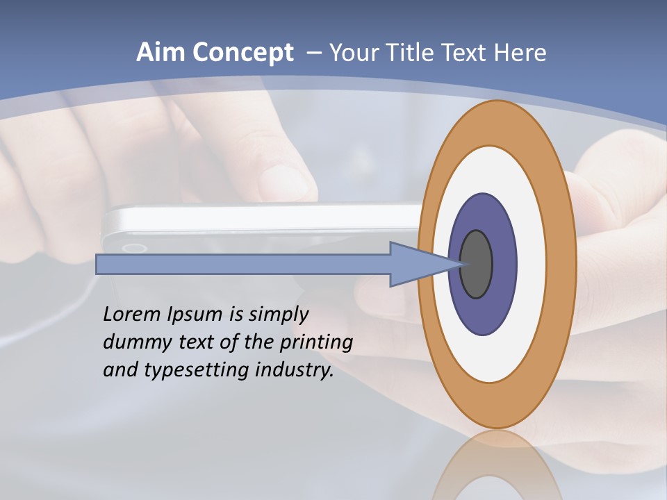 Businessman Phone Modern PowerPoint Template