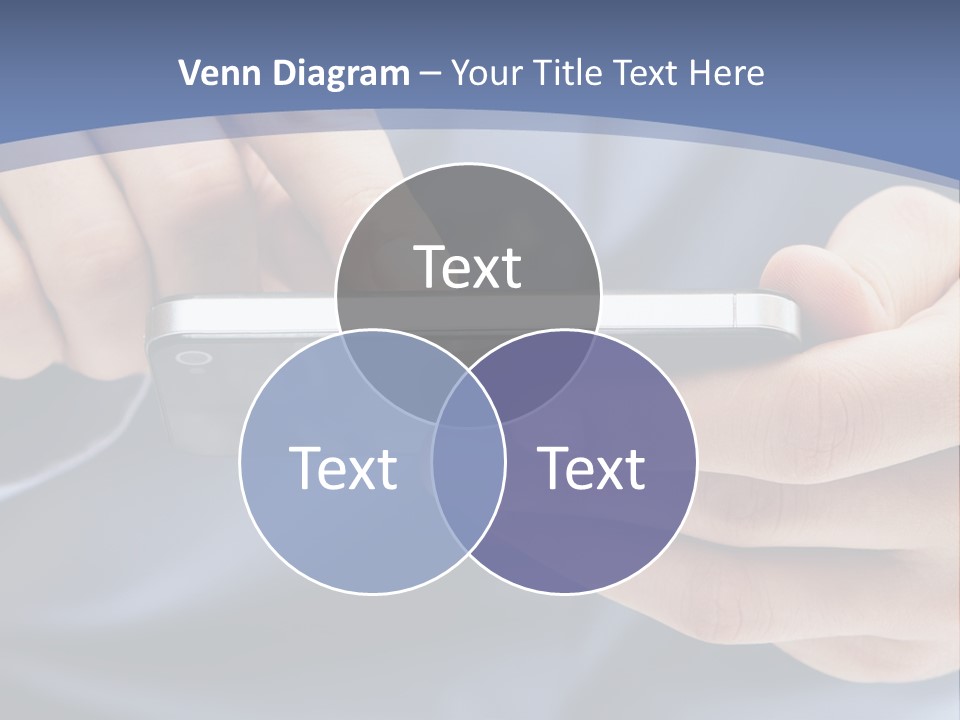 Businessman Phone Modern PowerPoint Template