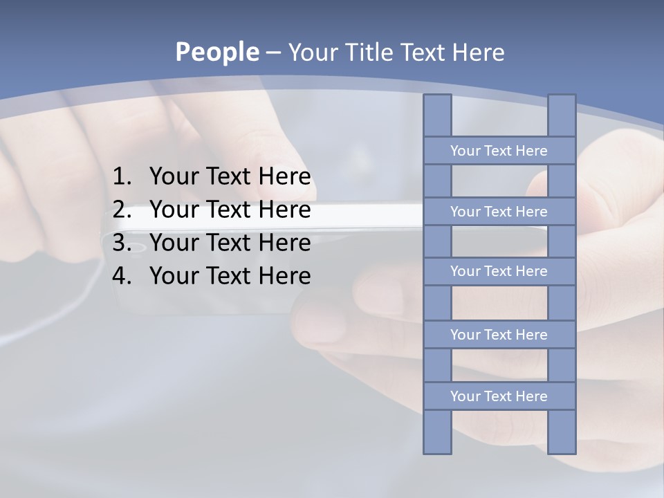 Businessman Phone Modern PowerPoint Template