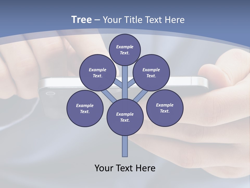 Businessman Phone Modern PowerPoint Template