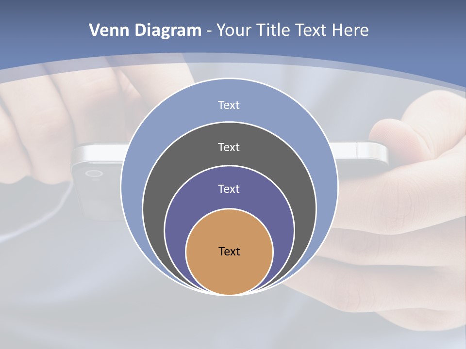 Businessman Phone Modern PowerPoint Template