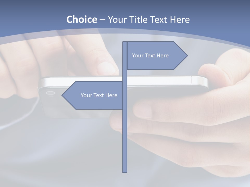 Businessman Phone Modern PowerPoint Template