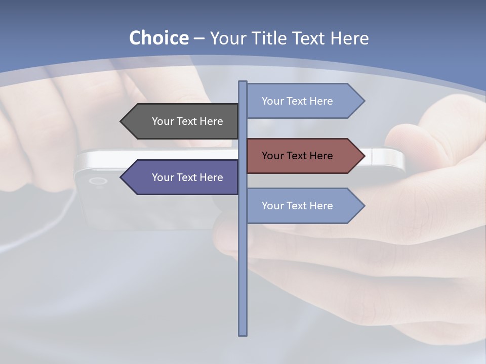 Businessman Phone Modern PowerPoint Template