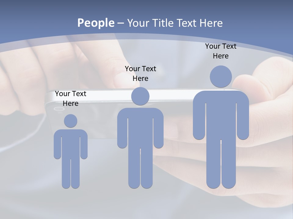 Businessman Phone Modern PowerPoint Template