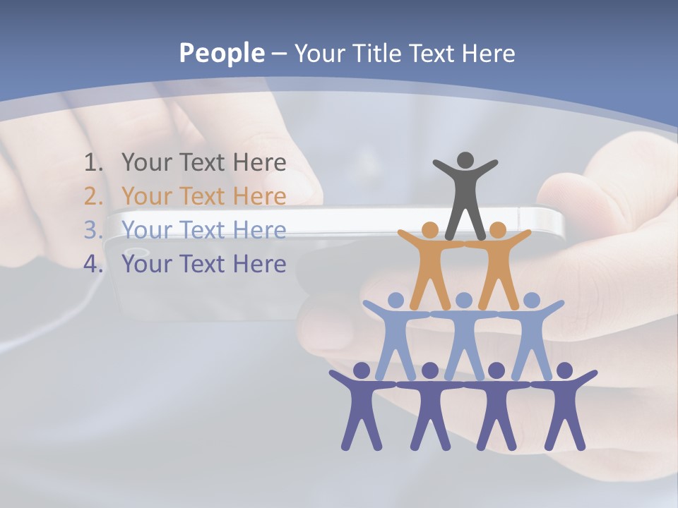 Businessman Phone Modern PowerPoint Template