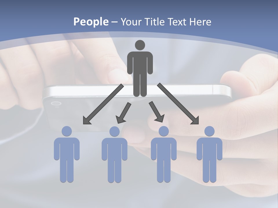 Businessman Phone Modern PowerPoint Template