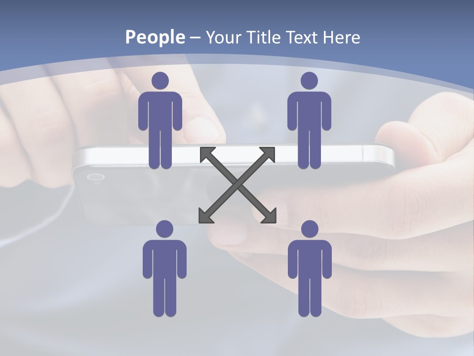 Businessman Phone Modern PowerPoint Template