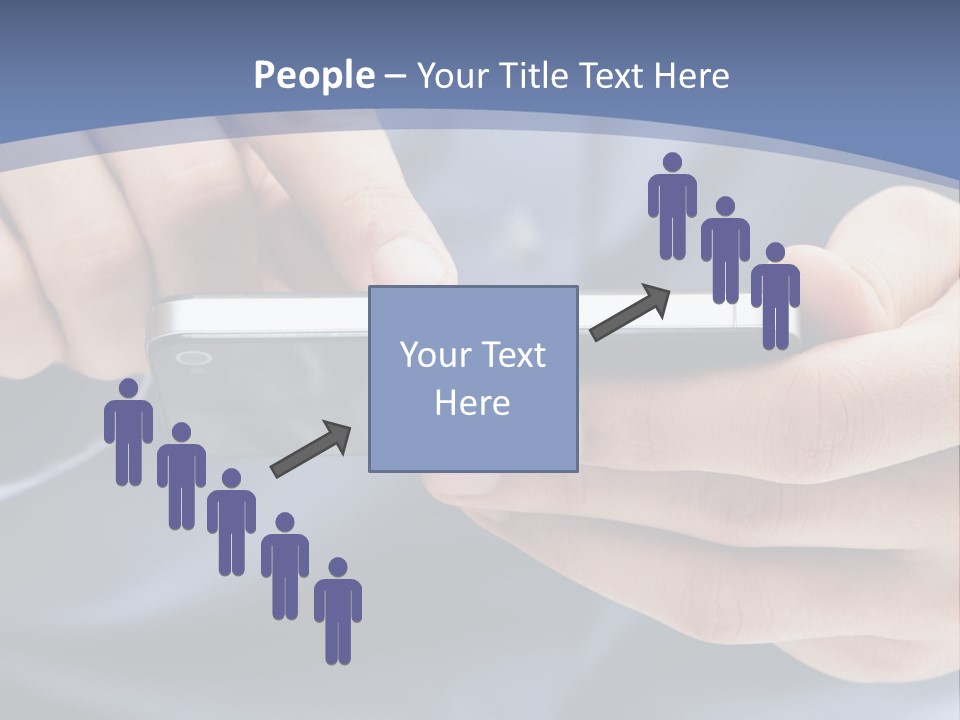 Businessman Phone Modern PowerPoint Template