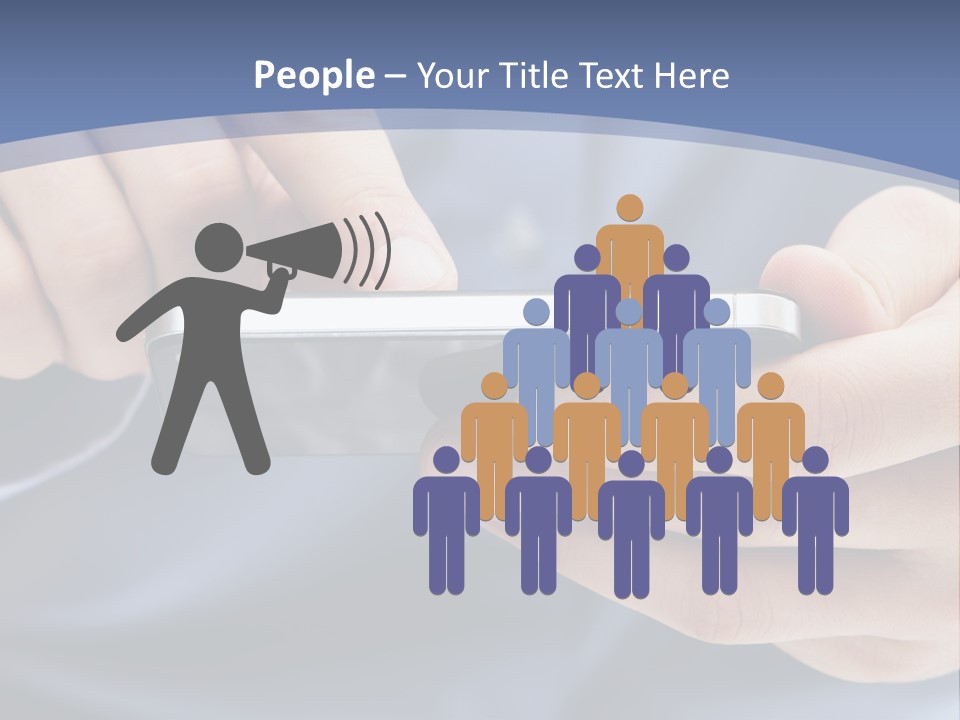 Businessman Phone Modern PowerPoint Template