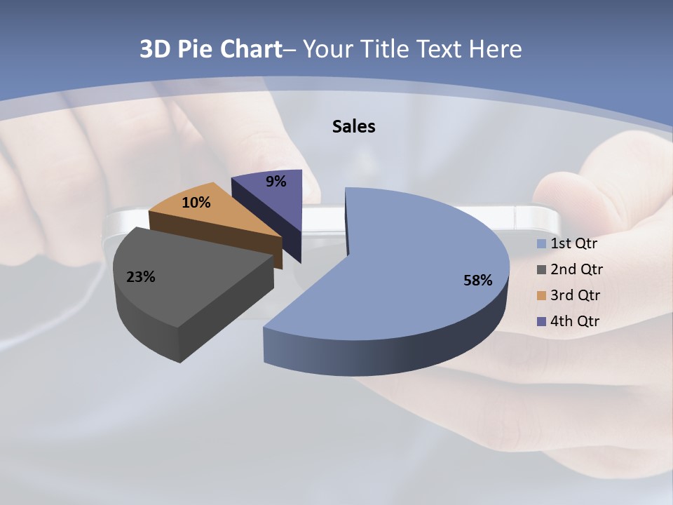 Businessman Phone Modern PowerPoint Template
