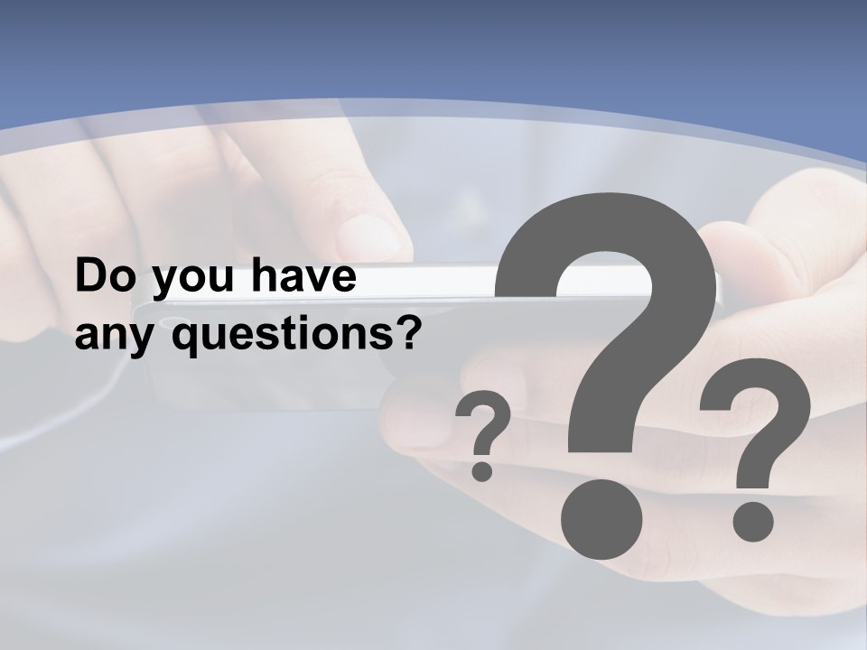 Businessman Phone Modern PowerPoint Template