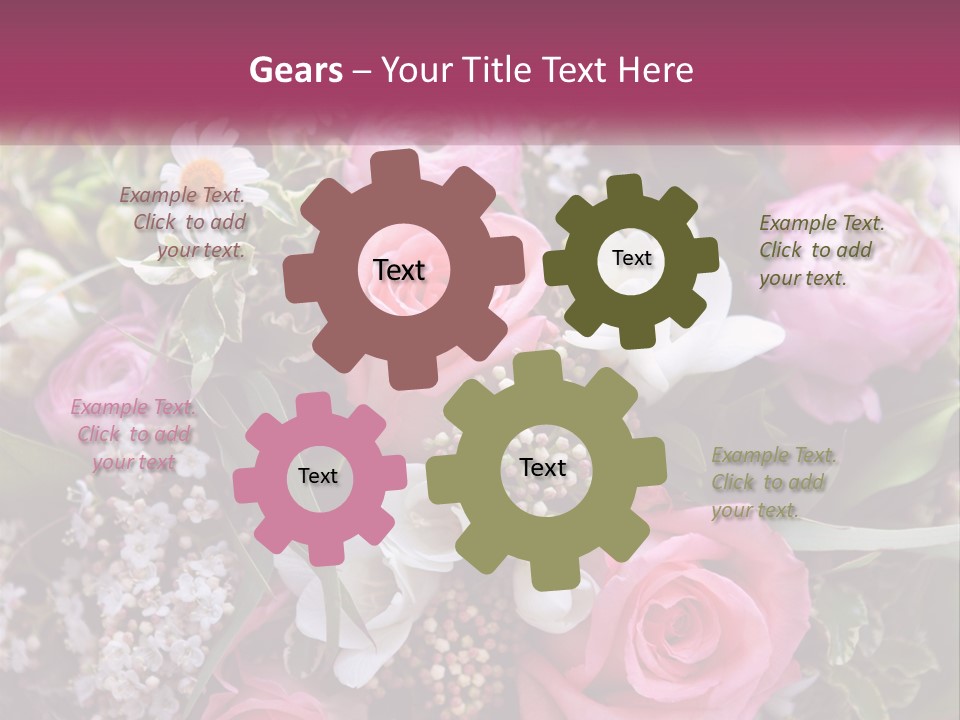 Romantic Present Rosa PowerPoint Template