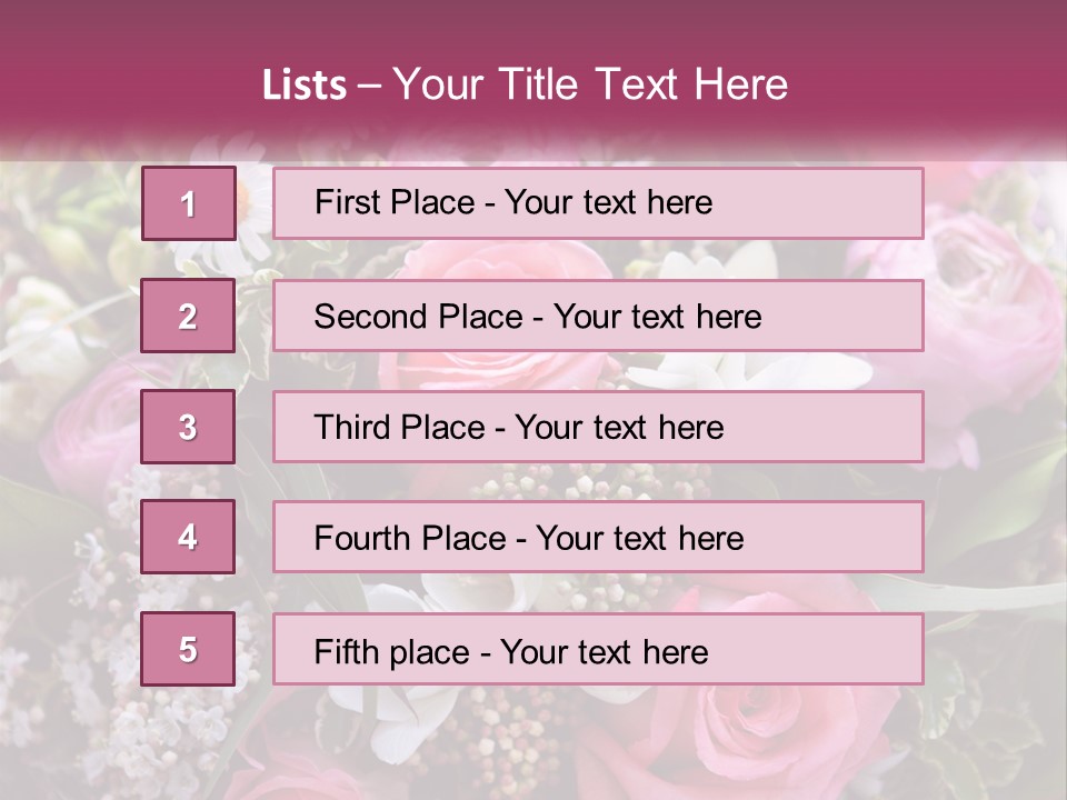 Romantic Present Rosa PowerPoint Template
