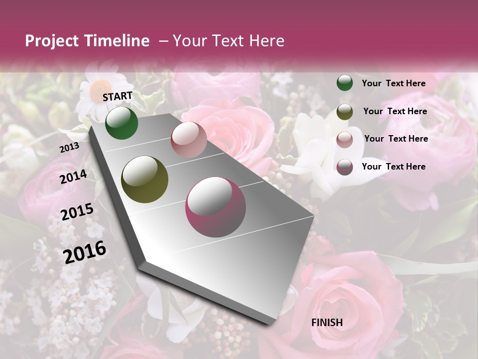Romantic Present Rosa PowerPoint Template