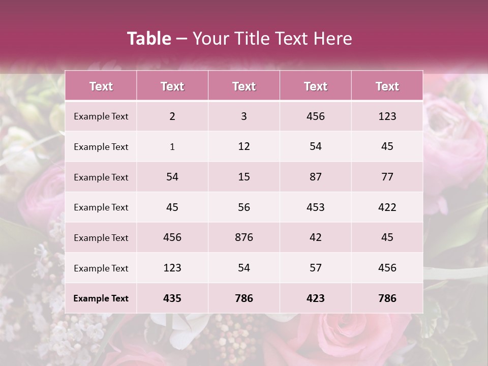 Romantic Present Rosa PowerPoint Template