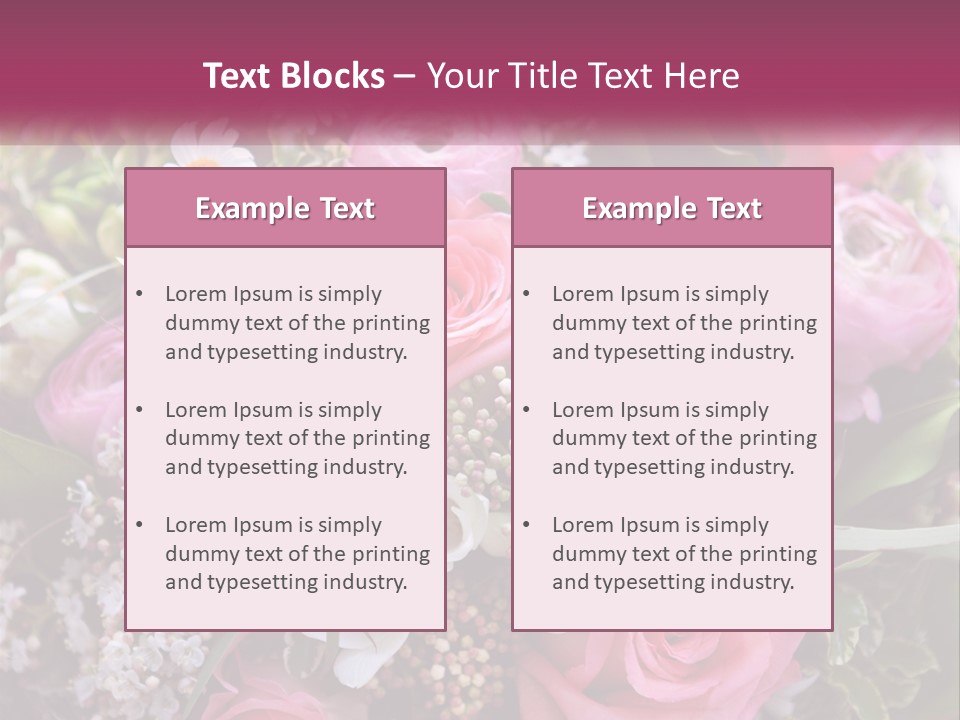 Romantic Present Rosa PowerPoint Template