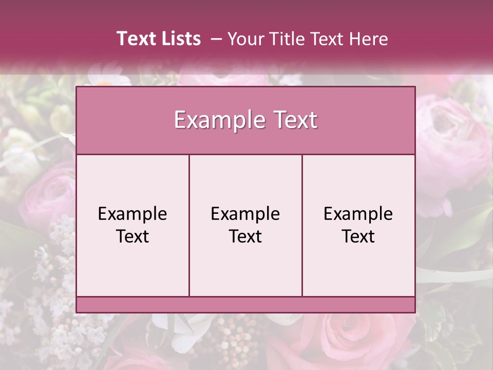 Romantic Present Rosa PowerPoint Template